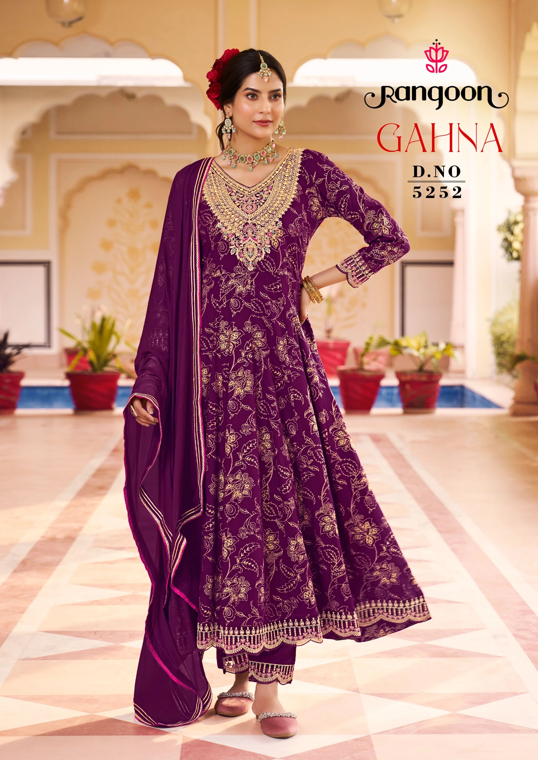 Rangoon Gahna Rayon Print Wholesale Readymade Salwar Suit Catalog — Wholesale Salwar Suits, Rangoon wholesale from Surat - Gallery Image 2
